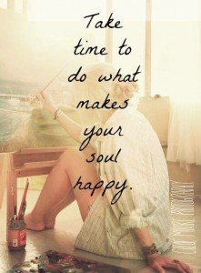 Ta deg tid til å gjøre det som gjør sjelen din glad!